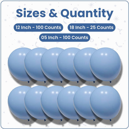 Macaron Blue Latex Balloons