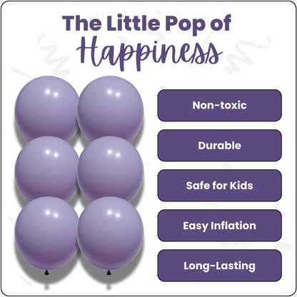 Macaron Purple Latex Balloons