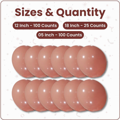 Retro Bean Paste Latex Balloons