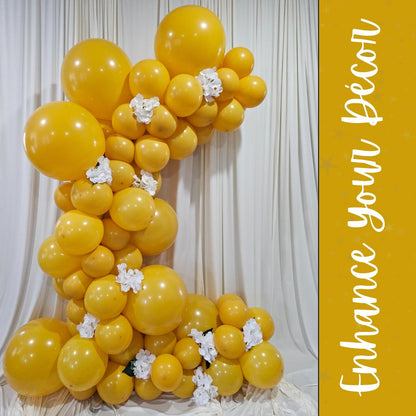 Retro Mustard Yellow Latex Balloons