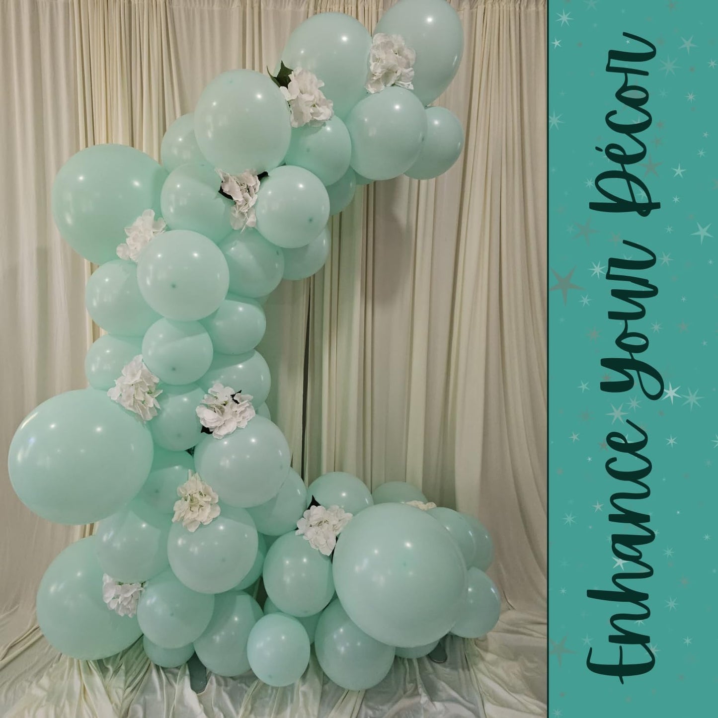 Macaron Tiffany Blue Latex Balloons