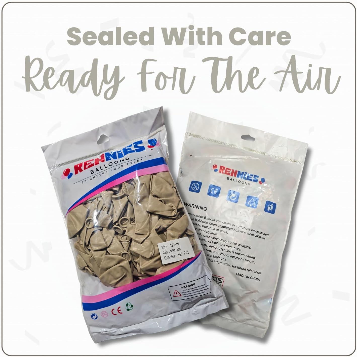 Retro Sand Latex Balloons