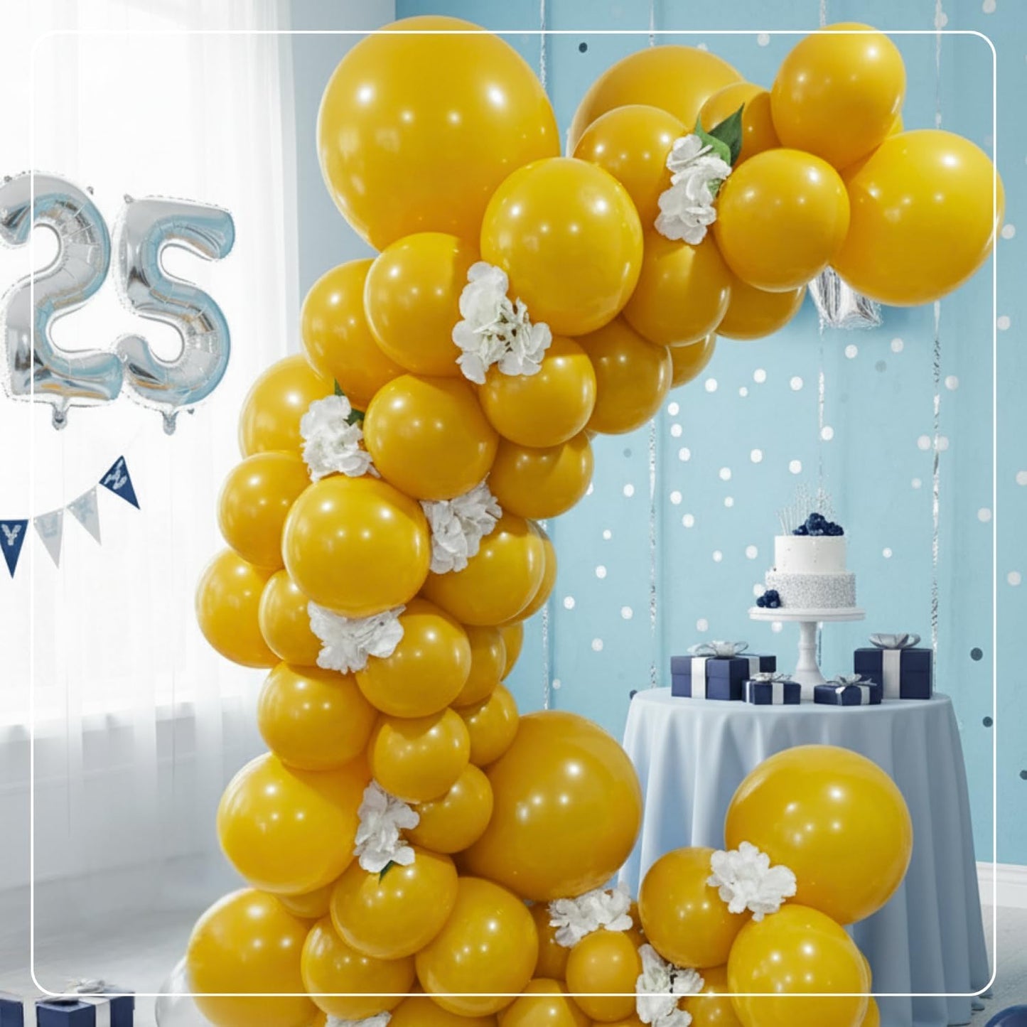 Retro Mustard Yellow Latex Balloons