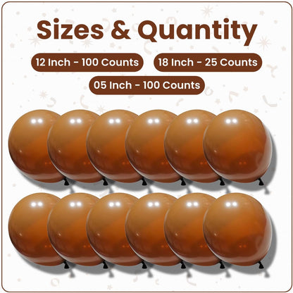 Retro Cocoa Latex Balloons