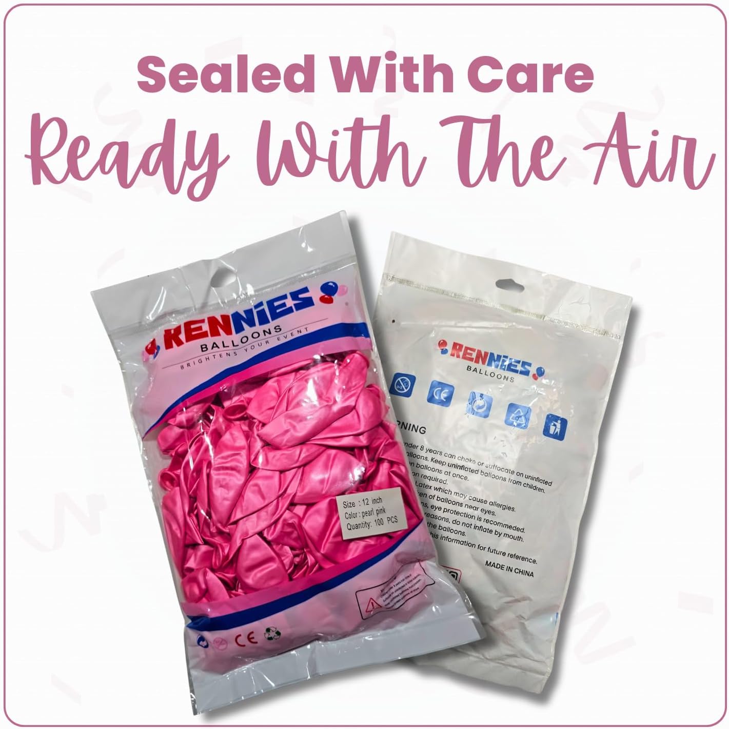 Pearl Pink Latex Balloons