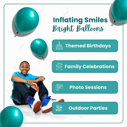 Pearl Green Latex Balloons