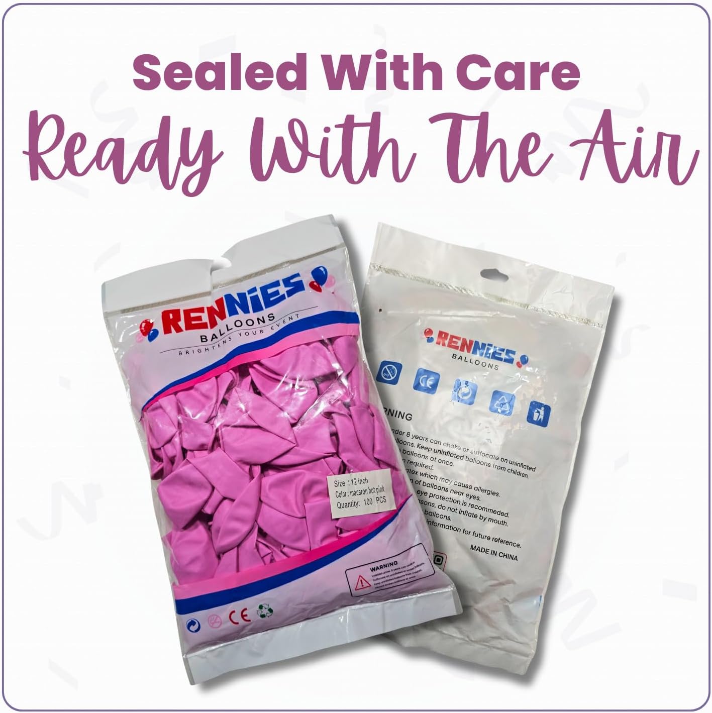 Macaron Hot Pink Latex Balloons