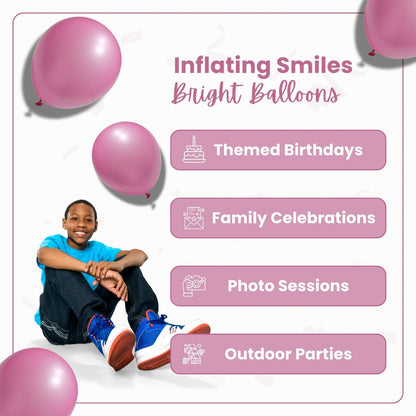 Pearl Pink Latex Balloons