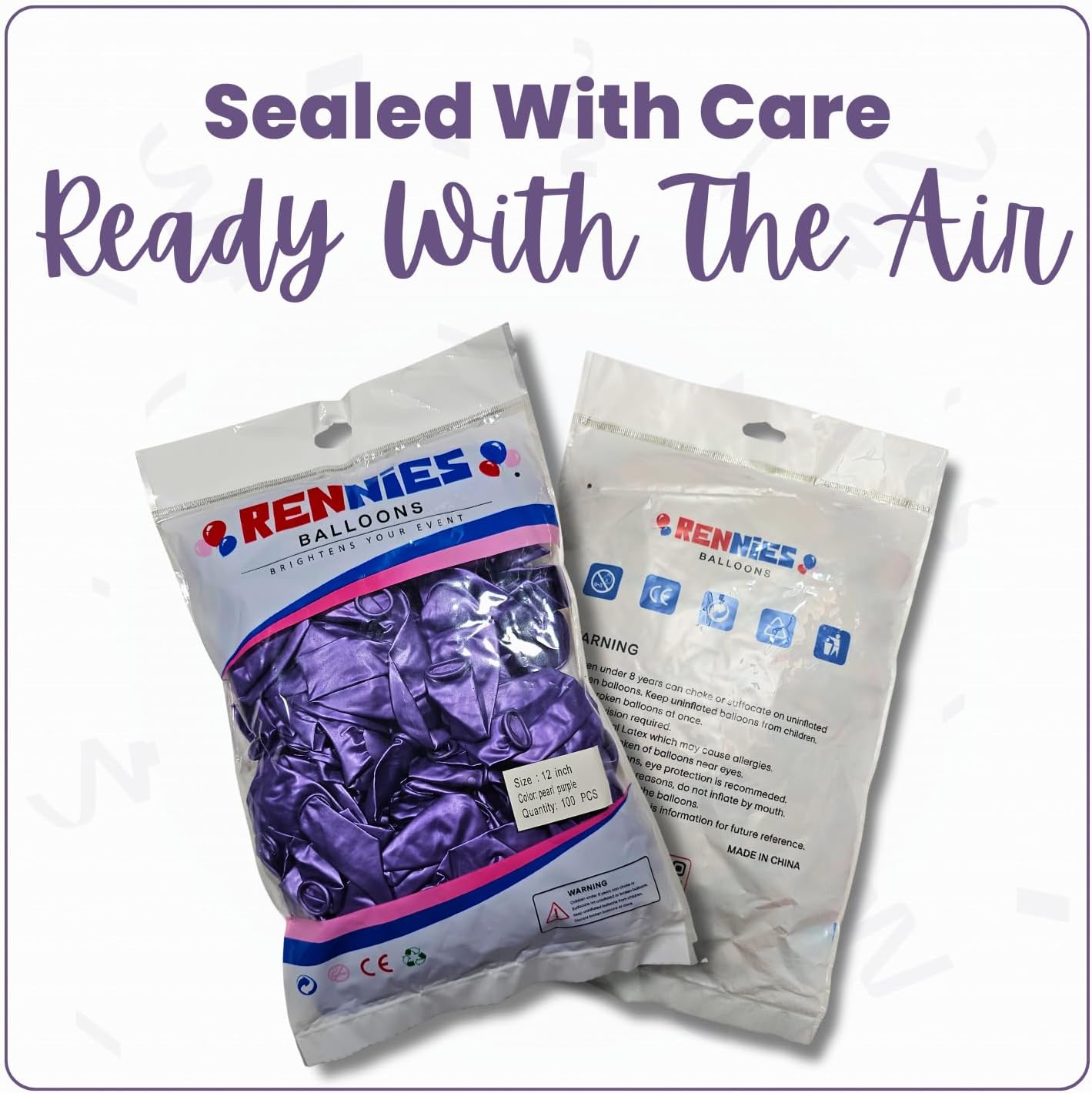 Pearl Purple Latex Balloons