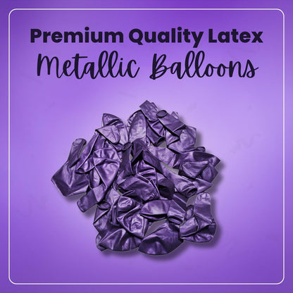 Metallic Purple Latex Balloons