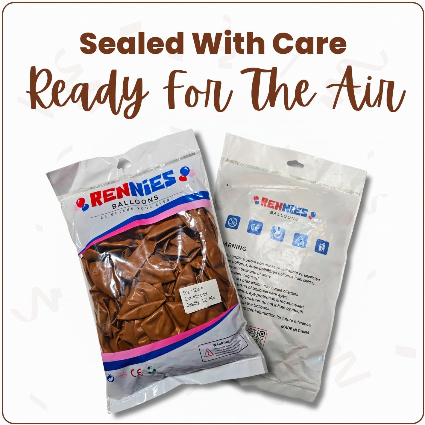 Retro Cocoa Latex Balloons