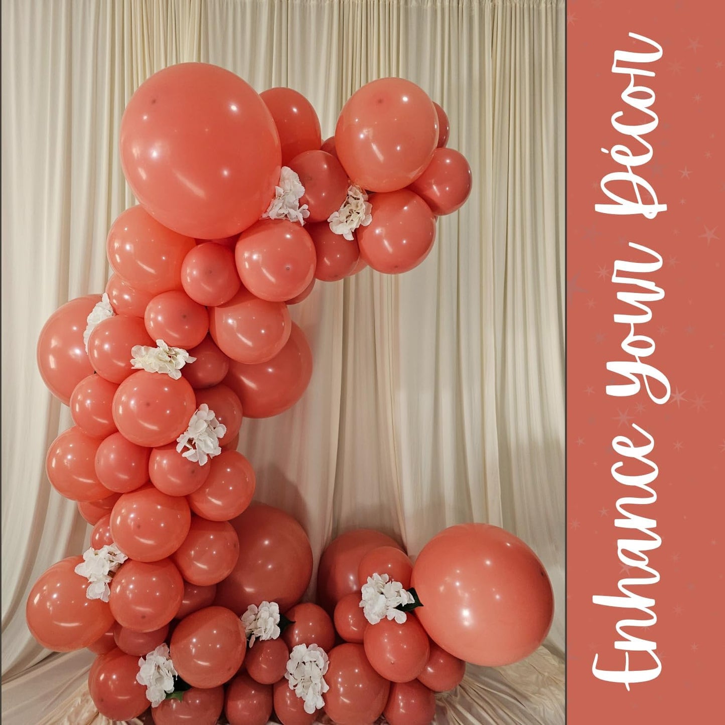 Retro Peach Latex Balloons