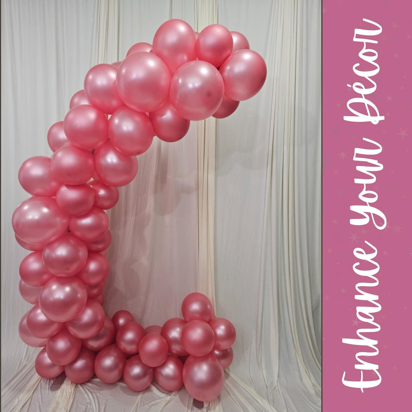 Pearl Rose Gold Latex Balloons