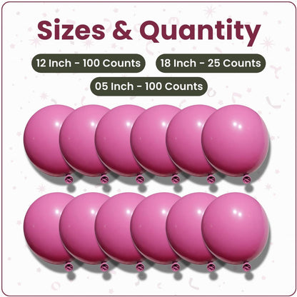 Retro Rose Latex Balloons