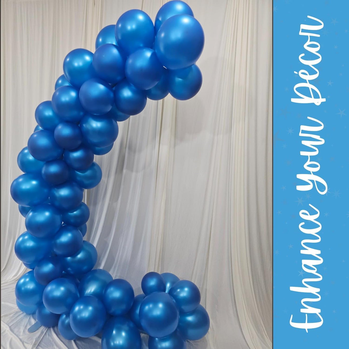 Pearl Blue Latex Balloons