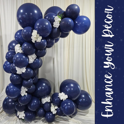 Retro Night Blue Latex Balloons