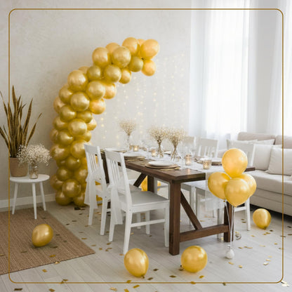 Pearl Gold Latex Balloons