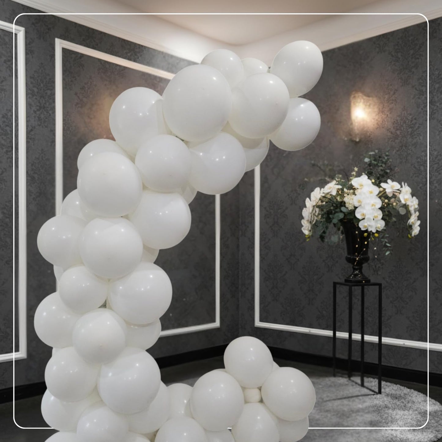 Matte White Latex Balloons