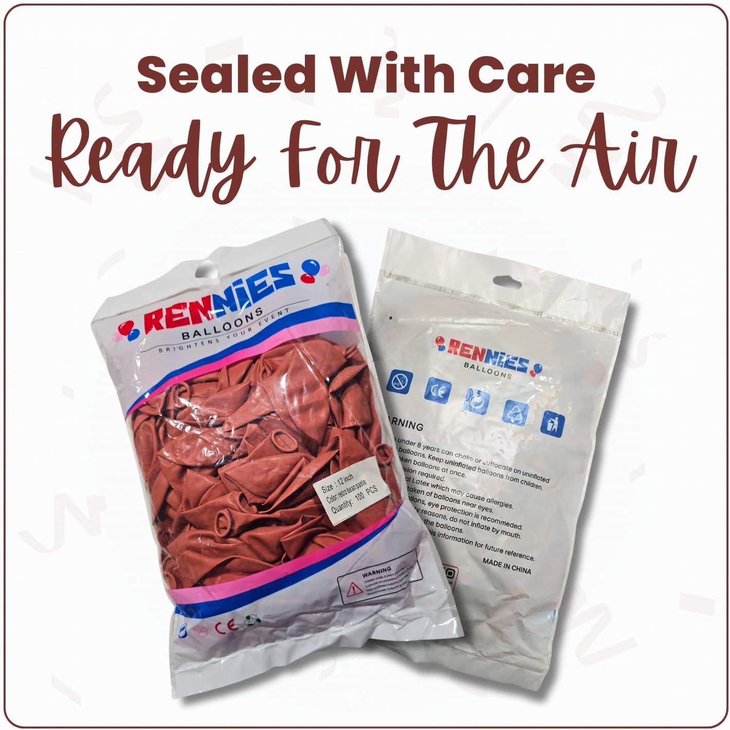 Retro Bean Paste Latex Balloons