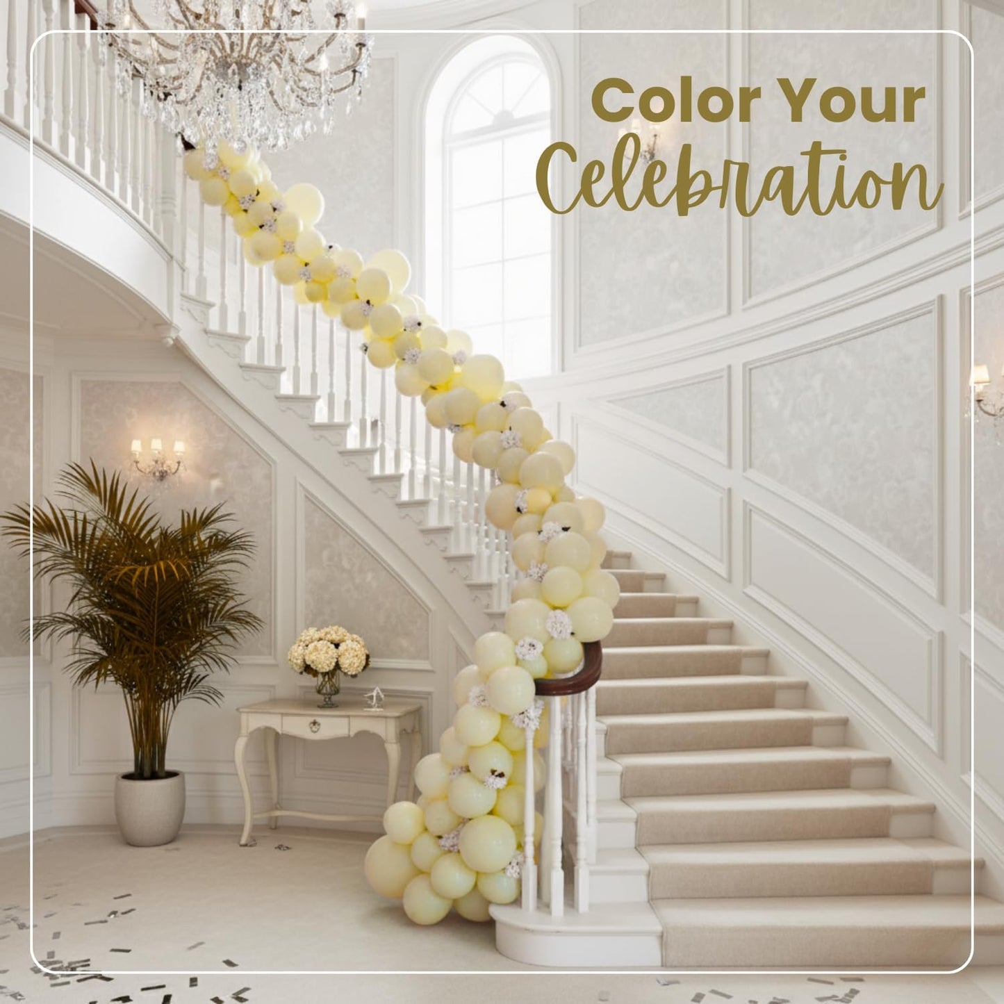 Macaron Yellow Latex Balloons