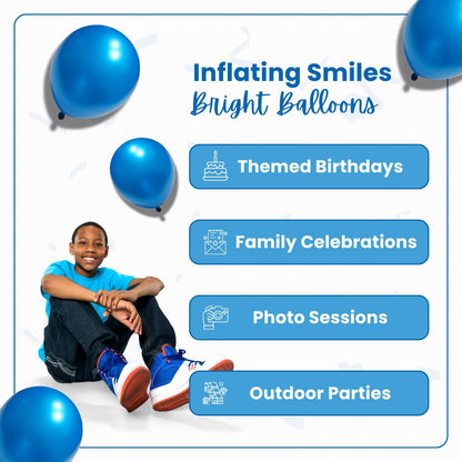 Pearl Blue Latex Balloons