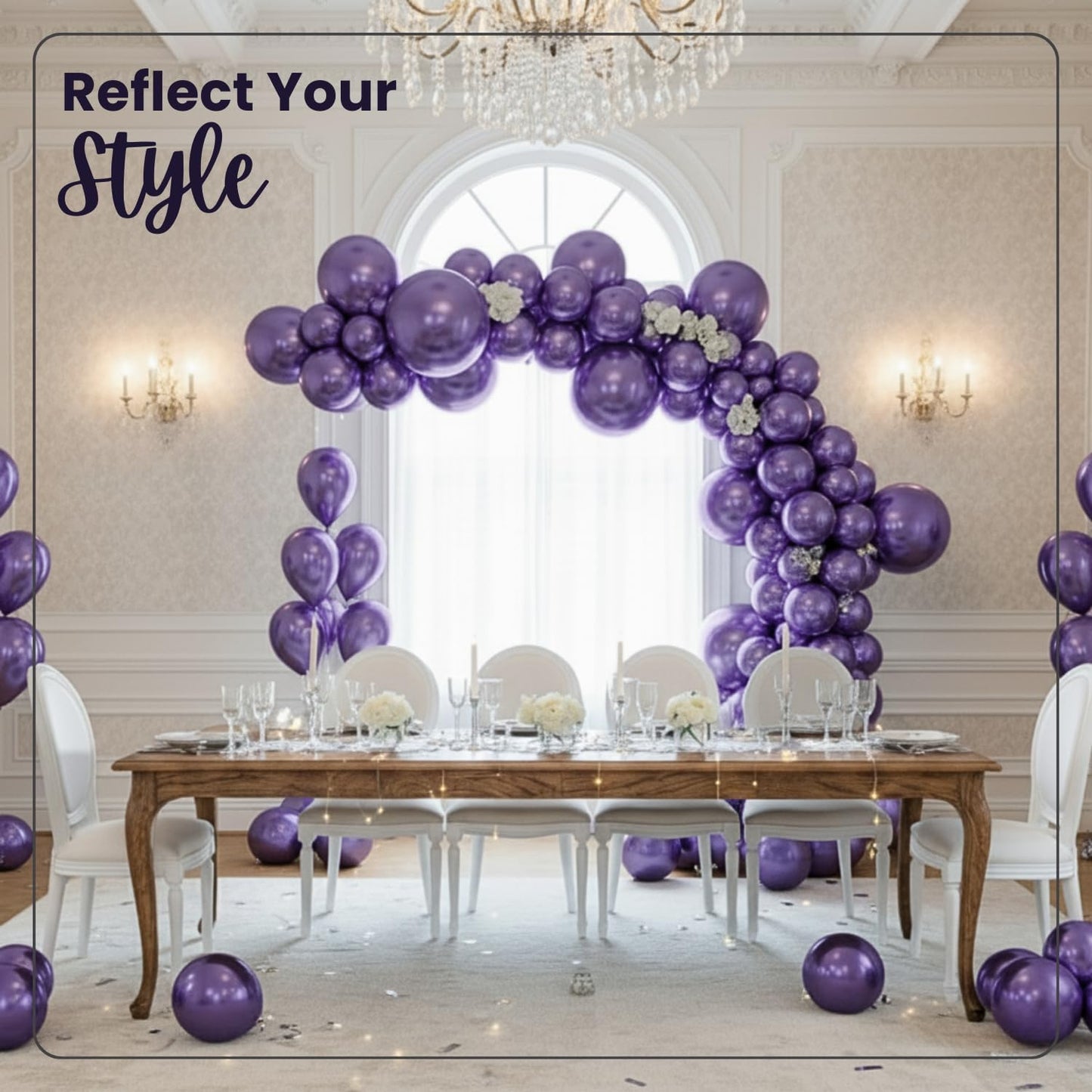 Metallic Purple Latex Balloons