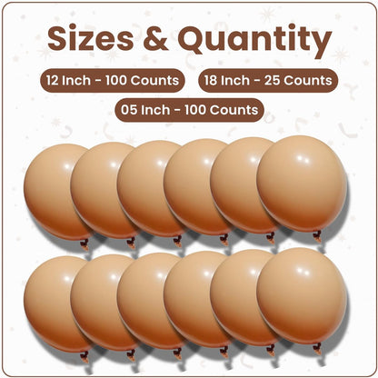 Retro Apricot Latex Balloons