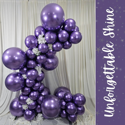 Metallic Purple Latex Balloons