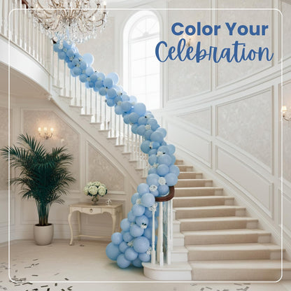 Macaron Blue Latex Balloons