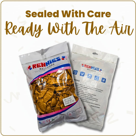 Pearl Gold Latex Balloons