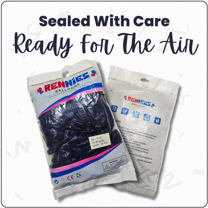 Retro Night Blue Latex Balloons