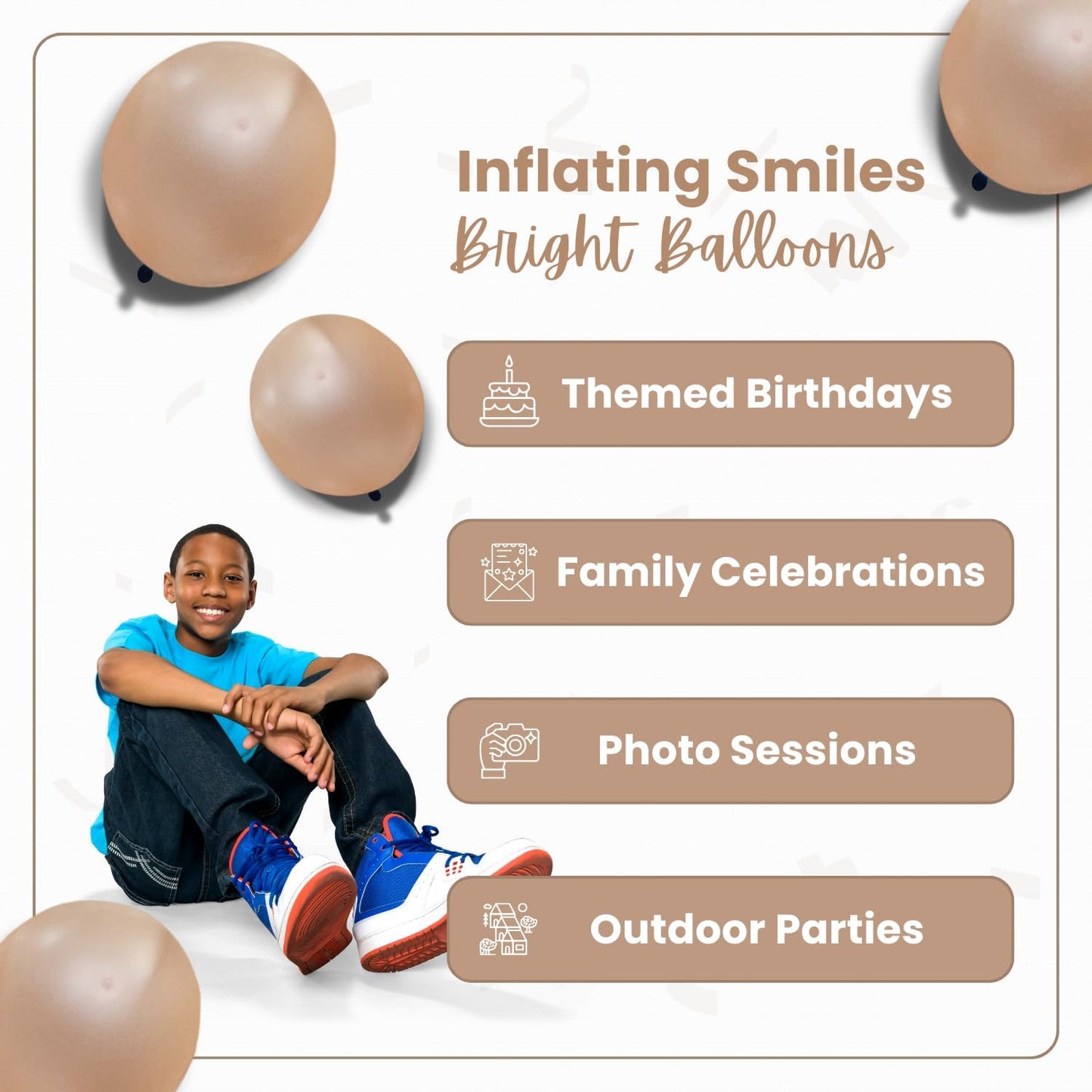 Pearl Champagne Latex Balloons