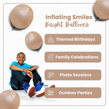 Pearl Champagne Latex Balloons