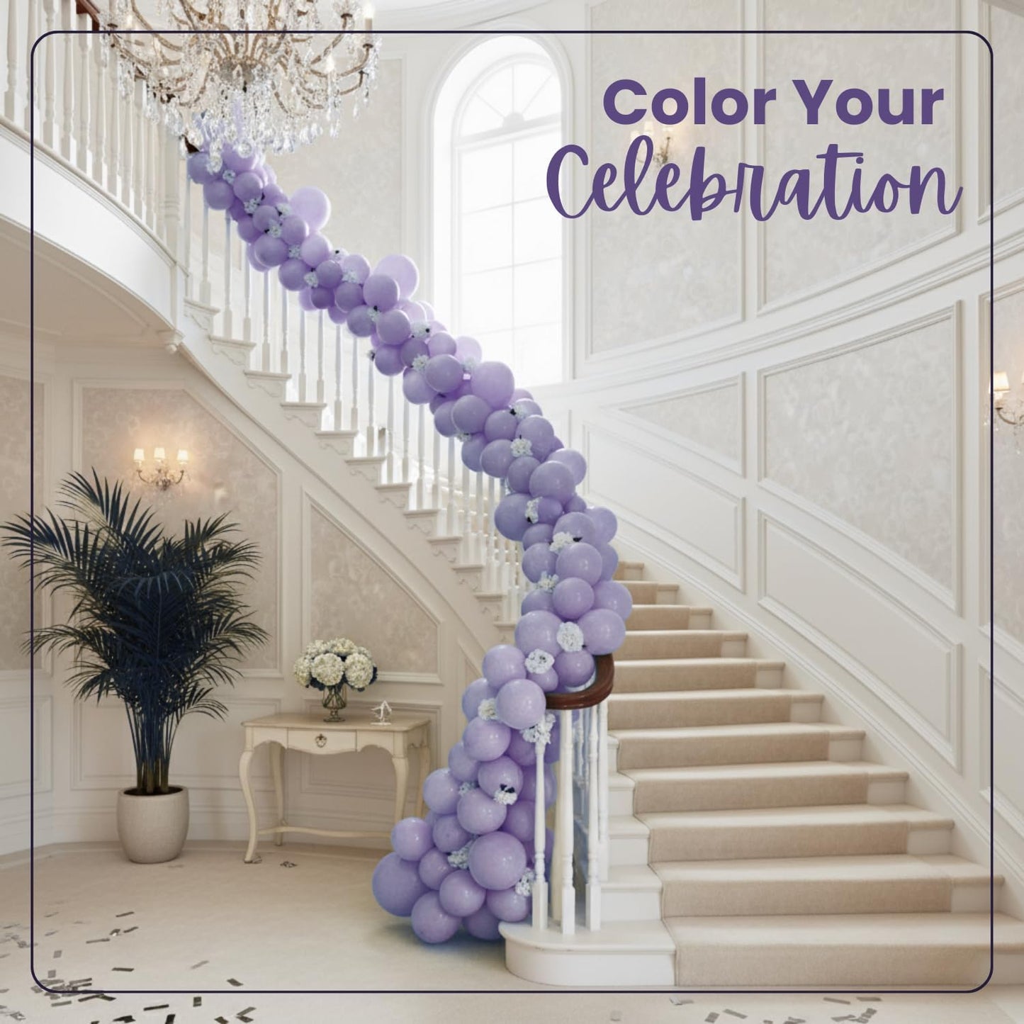 Macaron Purple Latex Balloons