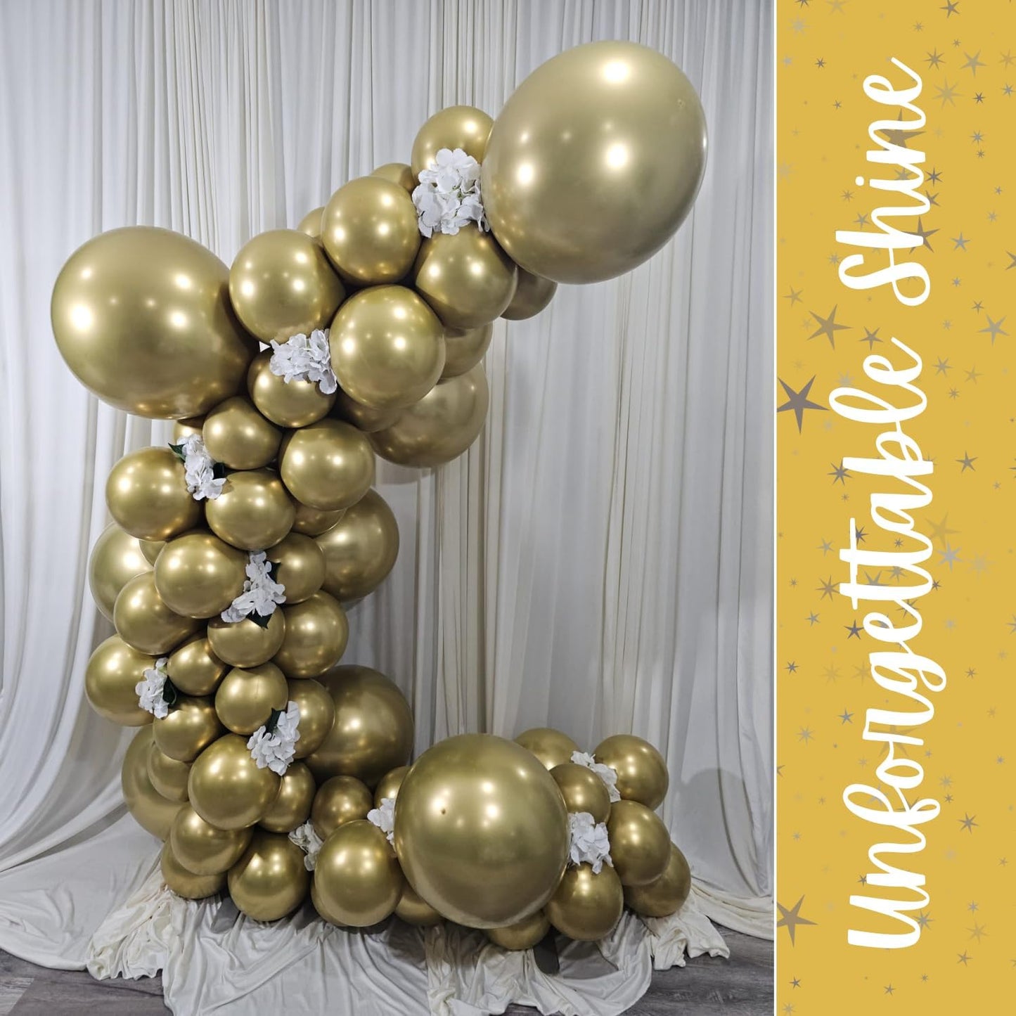 Metallic Gold Latex Balloons
