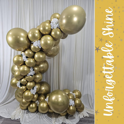Metallic Gold Latex Balloons