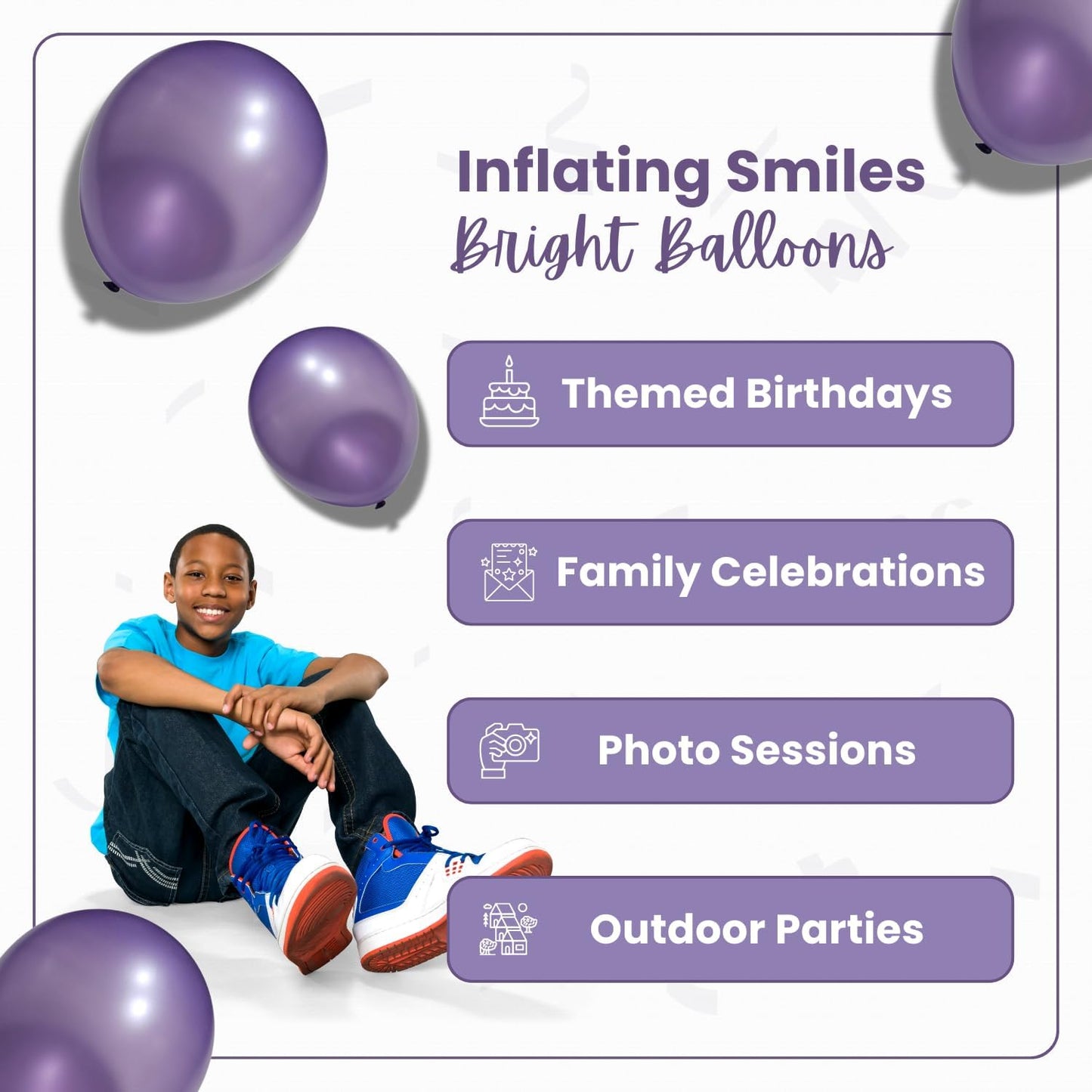 Pearl Purple Latex Balloons