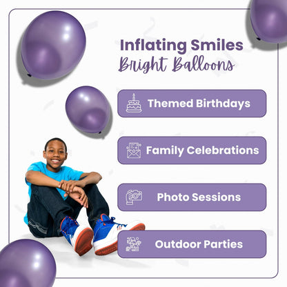 Pearl Purple Latex Balloons