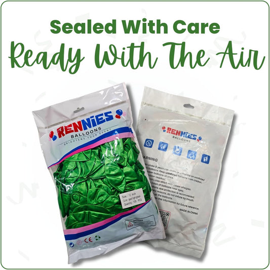 Pearl Light Green Latex Balloons