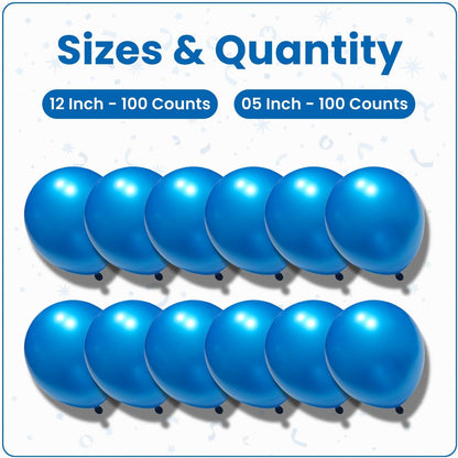 Pearl Blue Latex Balloons