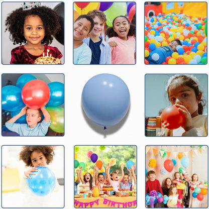 Macaron Blue Latex Balloons