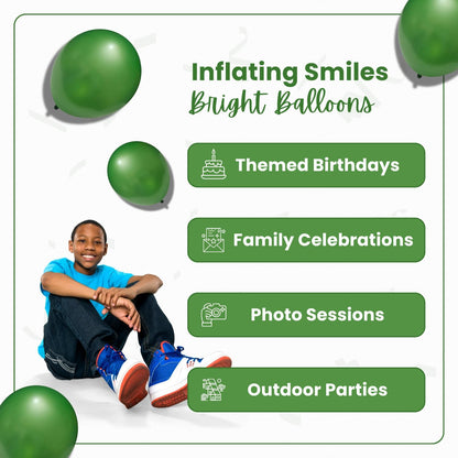 Pearl Light Green Latex Balloons