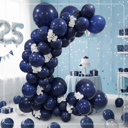 Retro Night Blue Latex Balloons