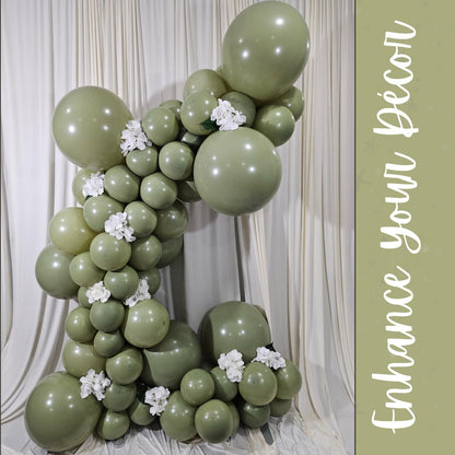 Retro Avocado Green Latex Balloons