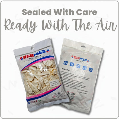 Pearl White Latex Balloons