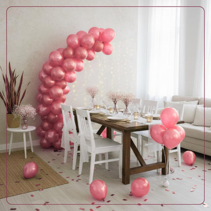 Pearl Rose Gold Latex Balloons