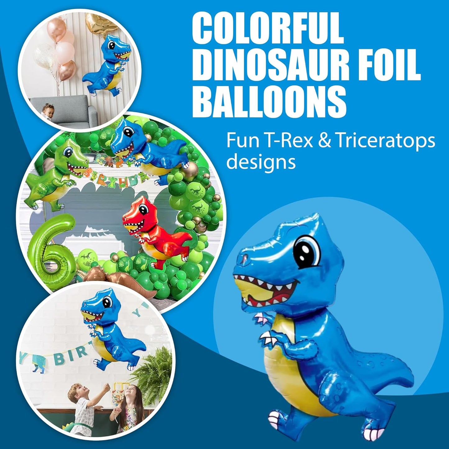 Dinosaur T-Rex Foil Balloon