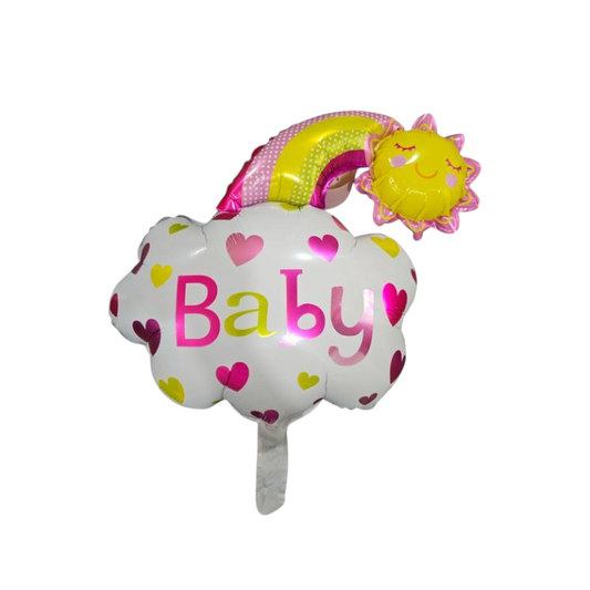 Baby Girl Cloud Foil Balloon 23"