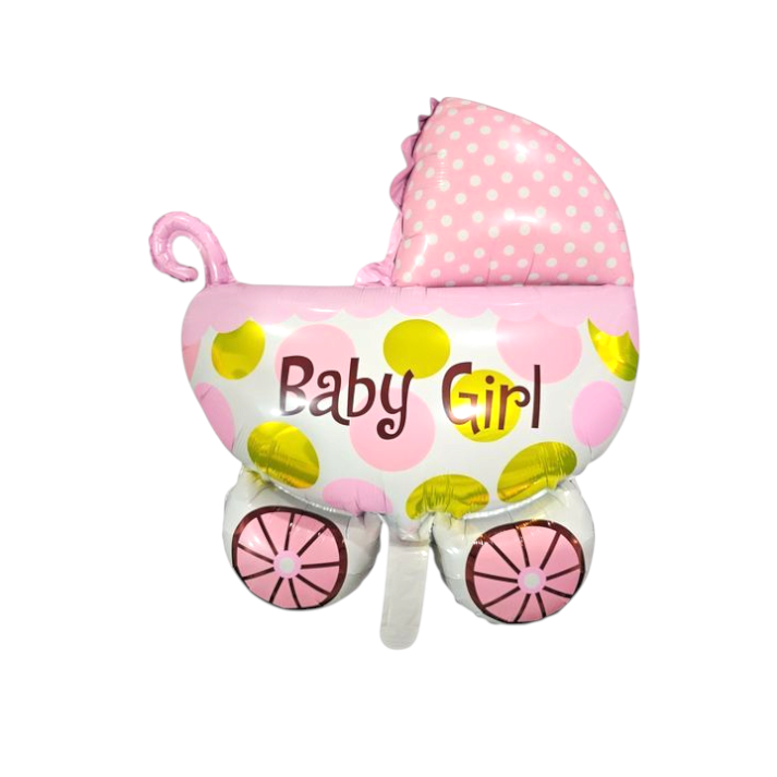 Baby Girl Stroller Foil Balloon 22"