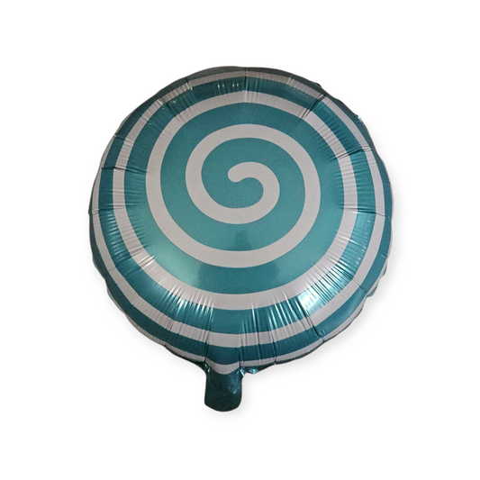 Blue Spiral Foil Balloon 18 Inch